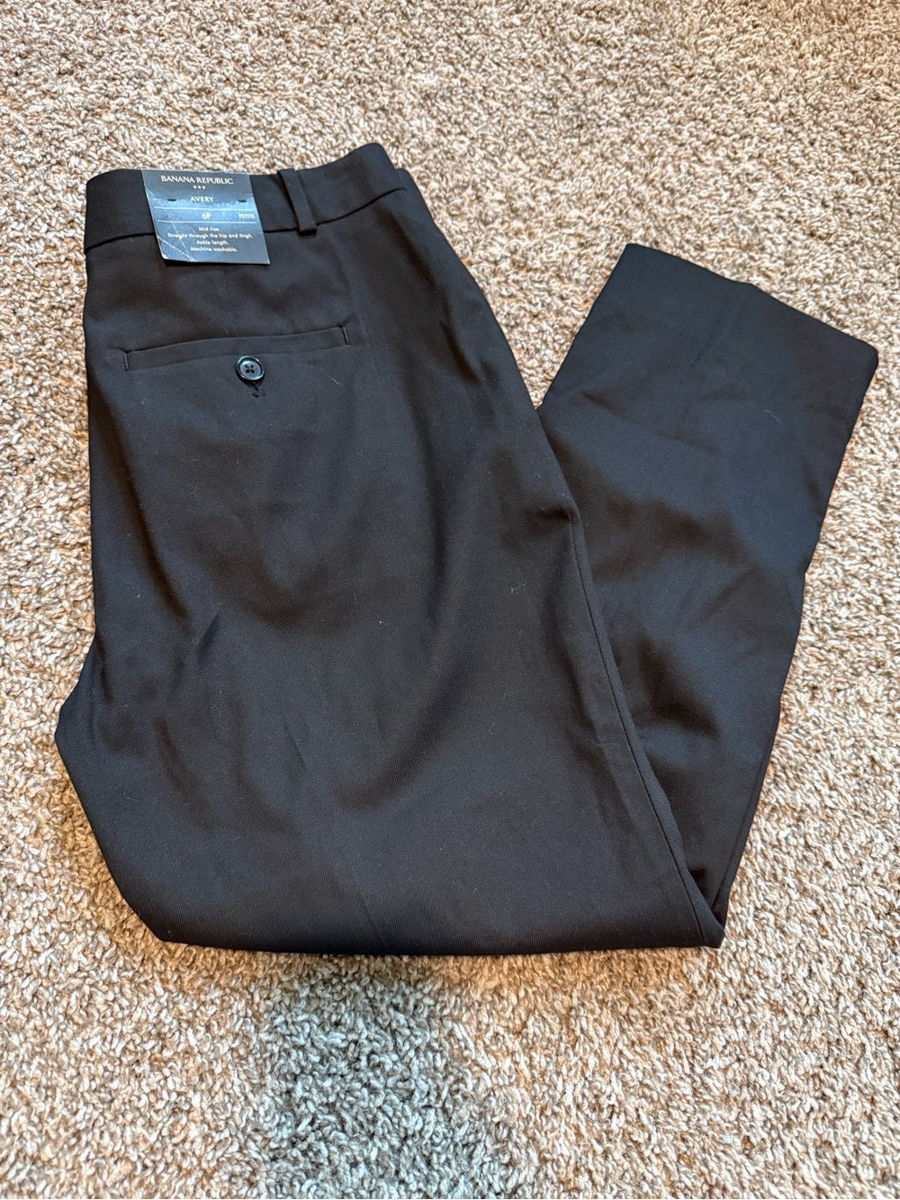 Banana Republic Black Straight Leg Women's Pants